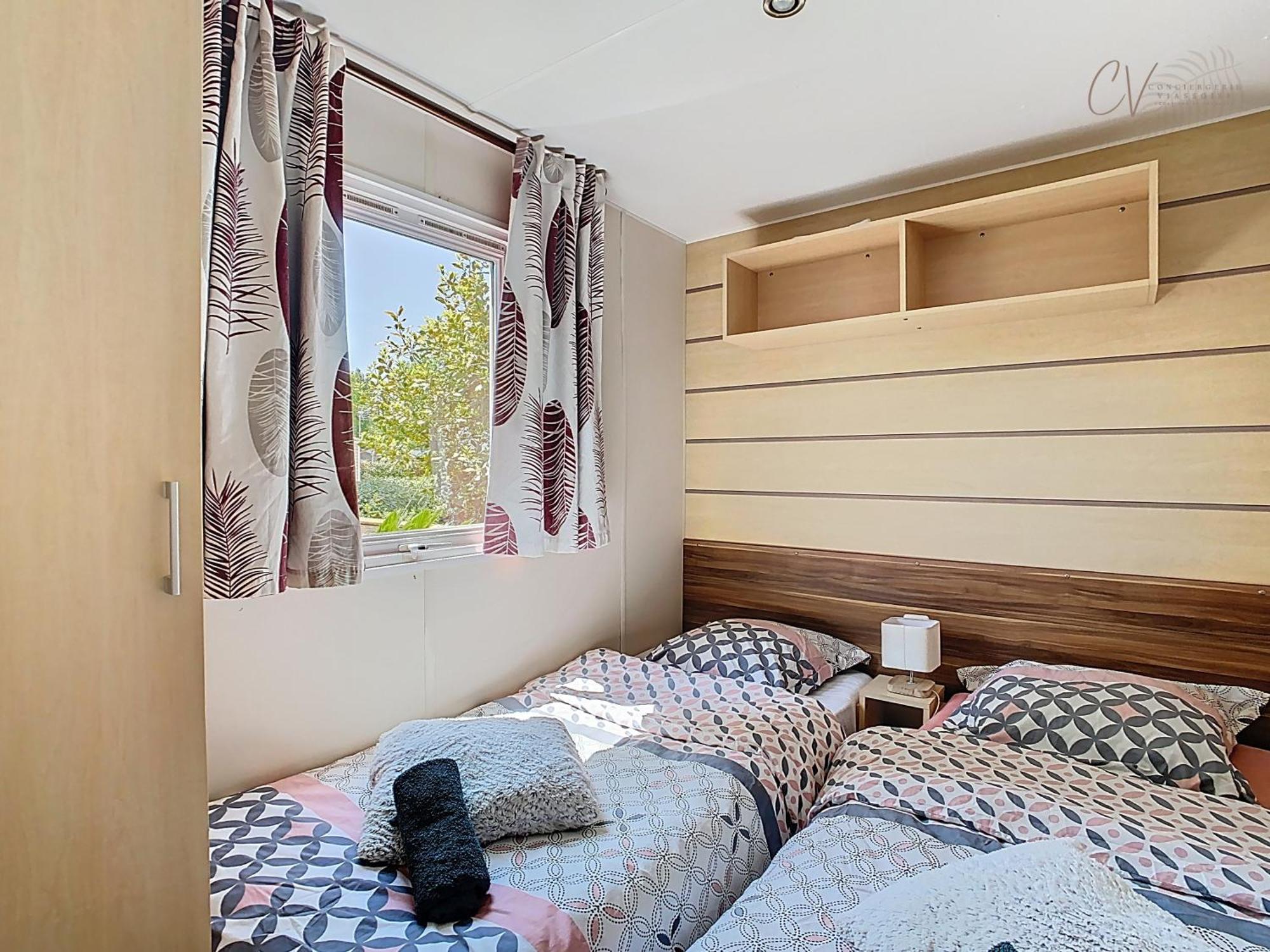Grand Mobil Home 3Chbr 2Sdb Camping La Carabasse Vias Exterior photo