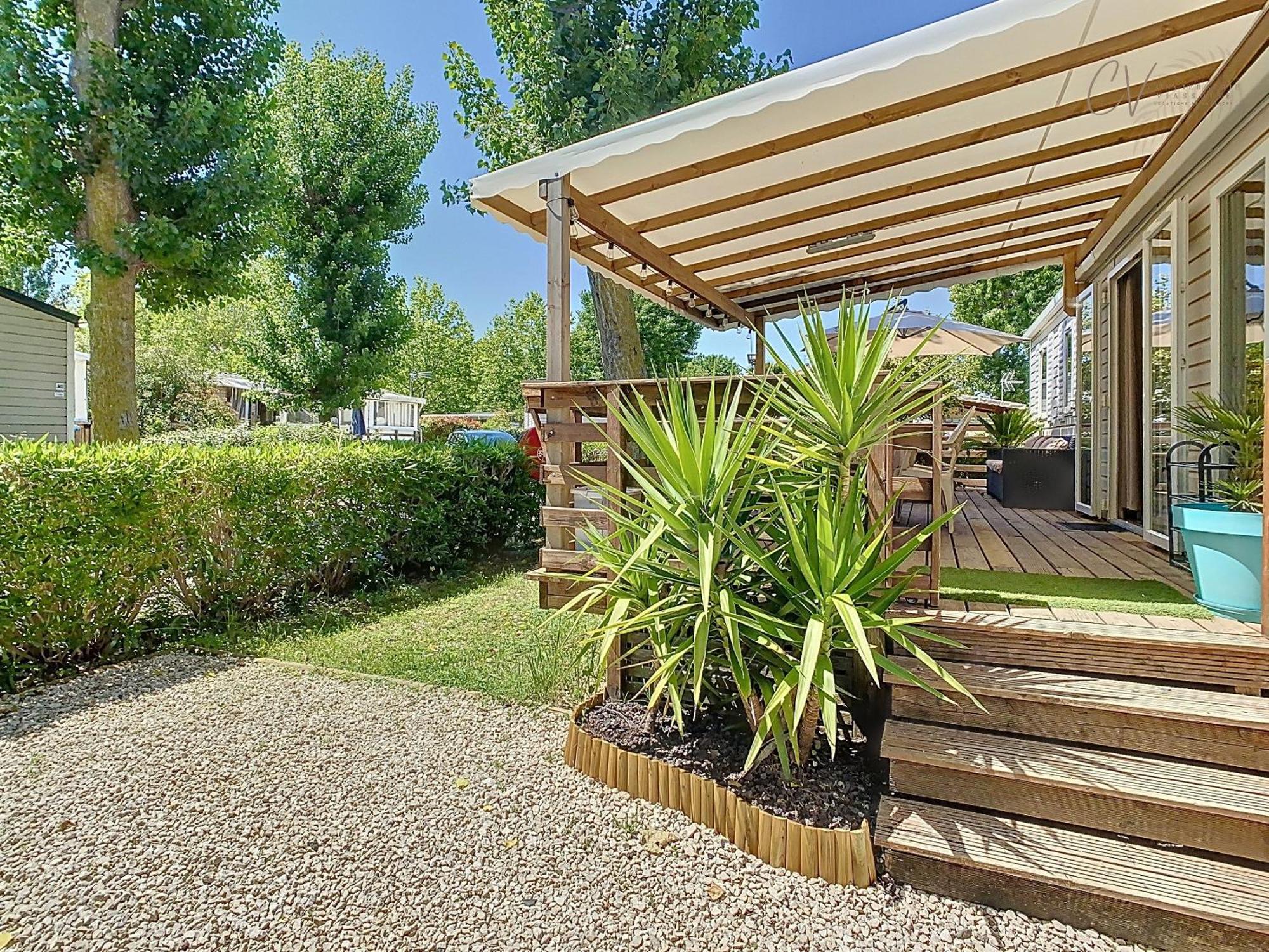 Grand Mobil Home 3Chbr 2Sdb Camping La Carabasse Vias Exterior photo